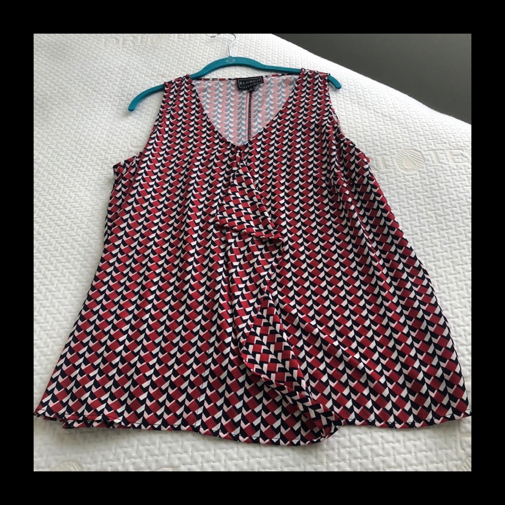 Eloquii Tank with Ruffle Front